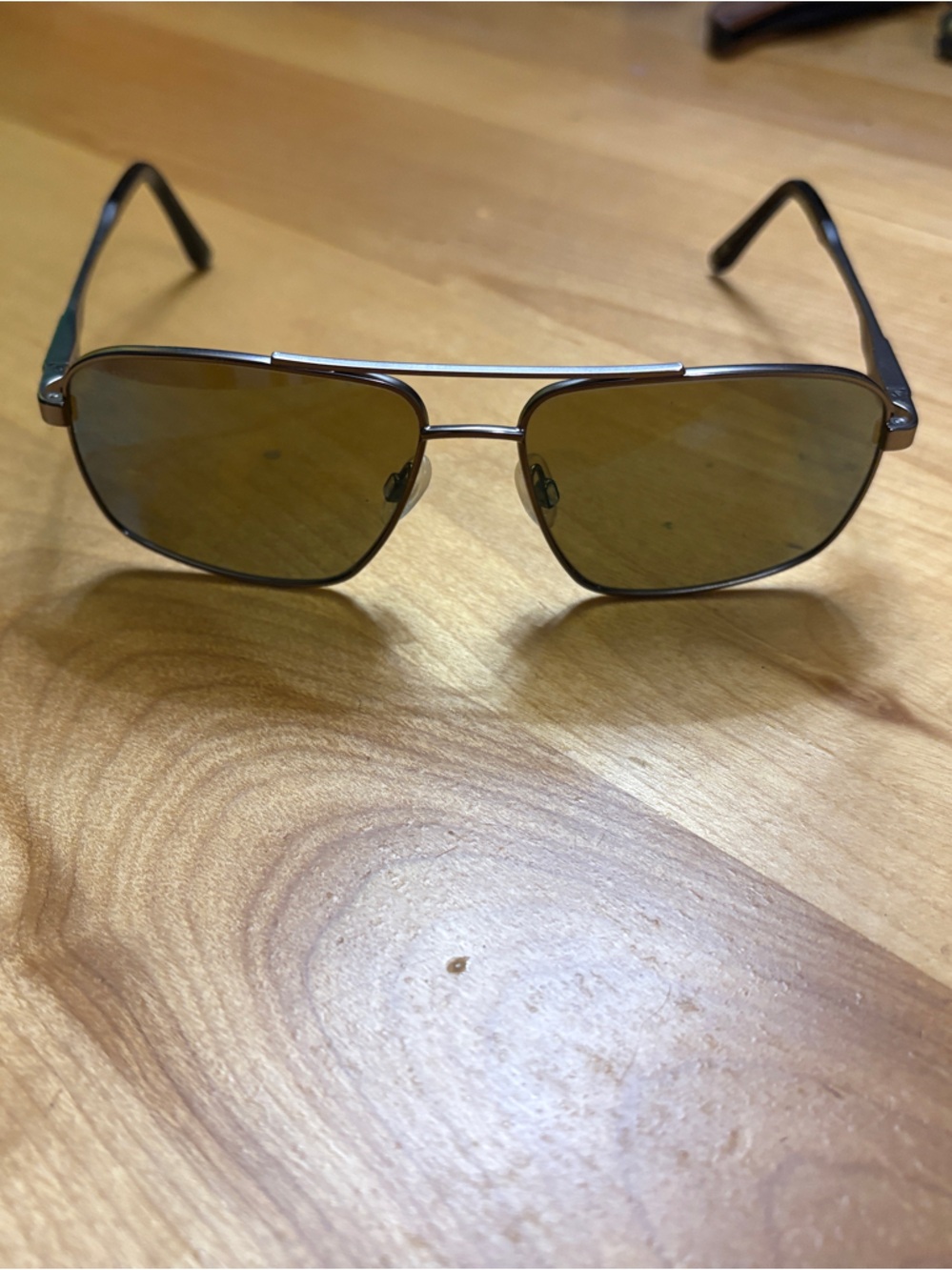 Serengeti Brown and Silver Men’s Sunglasses